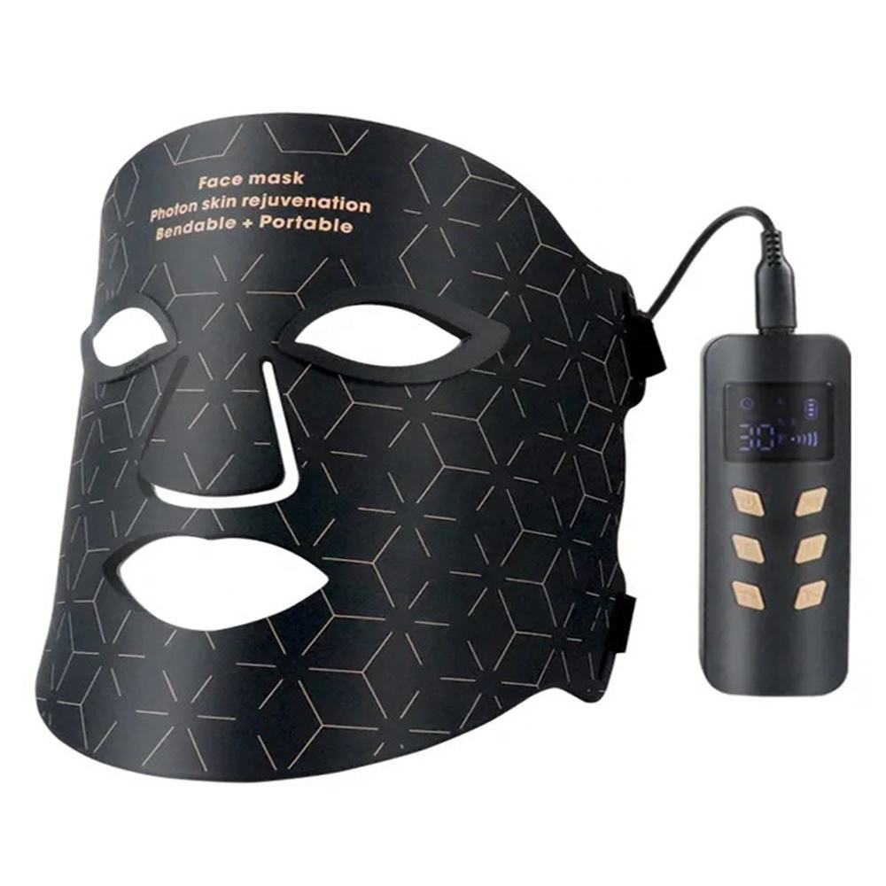 Silicone Led Red Light Therapy Facial Face Mask 2025